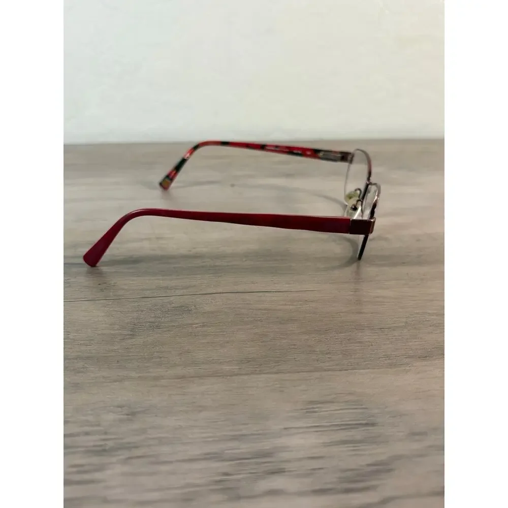 Marcho East Side Barbizon Red Frame Women's Eyeglasses Glasses‎ EUC